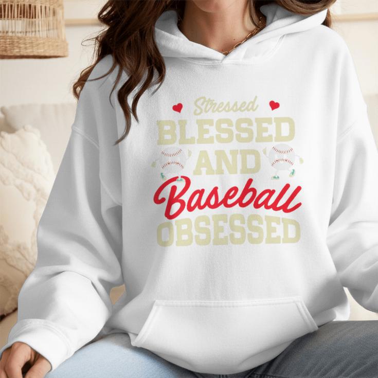 Baseball Mom Stressed Blessed And Baseball Obsessed Premium Wmen Hoodie Baseball Mom Stressed Blessed And Baseball Obsessed Premium Wmen Hoodie