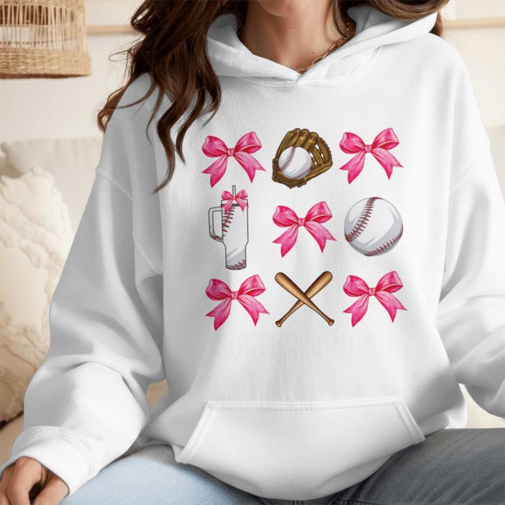 Baseball Nana Era Bows Baseball Mom Women Wmen Hoodie Baseball Nana Era Bows Baseball Mom Women Wmen Hoodie