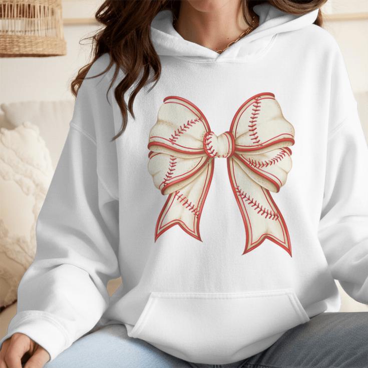 Coquette Bow Baseball Mama Baseball Mom Women Premium Wmen Hoodie Coquette Bow Baseball Mama Baseball Mom Women Premium Wmen Hoodie