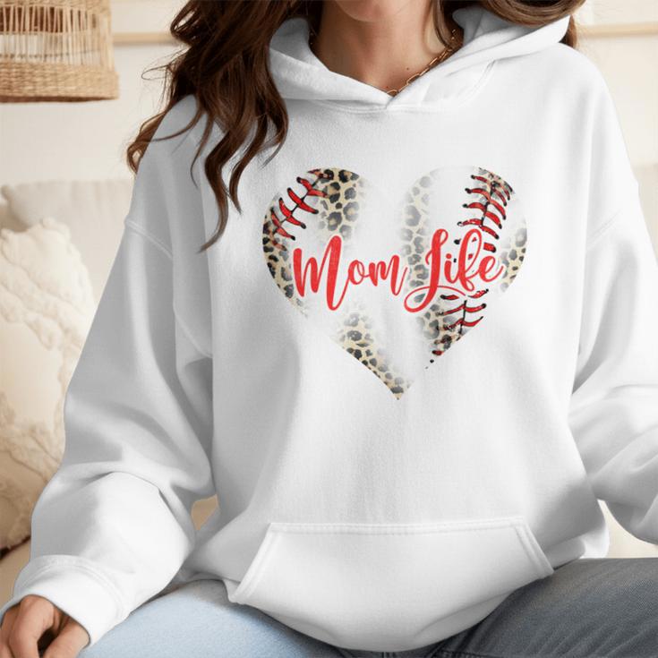 Cute Baseball Mom Heart Mother's Day Sport Mama Mom Life Wmen Hoodie Cute Baseball Mom Heart Mother's Day Sport Mama Mom Life Wmen Hoodie