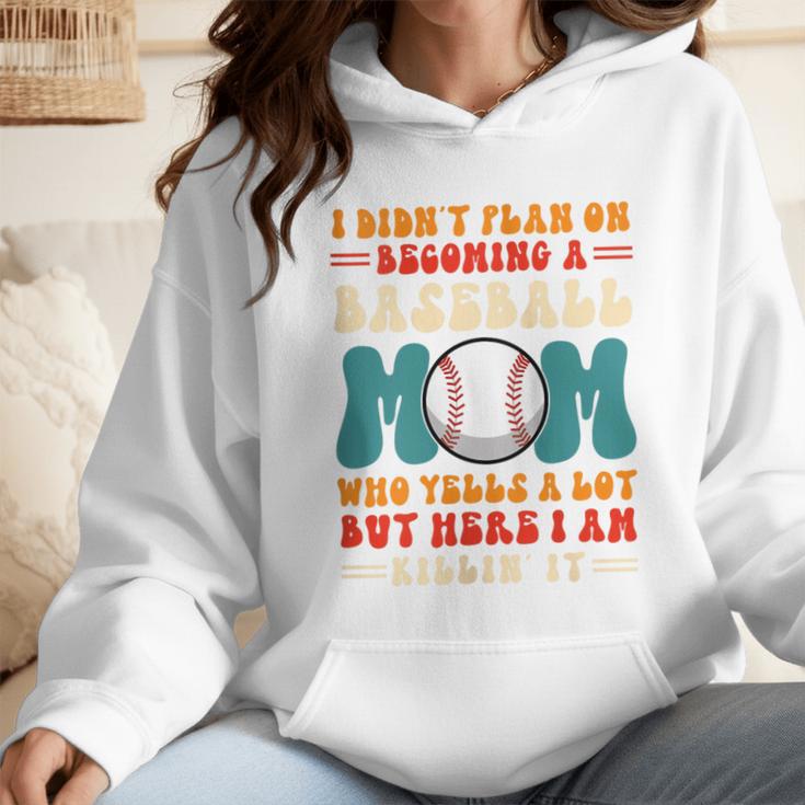 I Didn't Plan On Becoming a Baseball Mom Baseball Player Wmen Hoodie I Didn't Plan On Becoming a Baseball Mom Baseball Player Wmen Hoodie