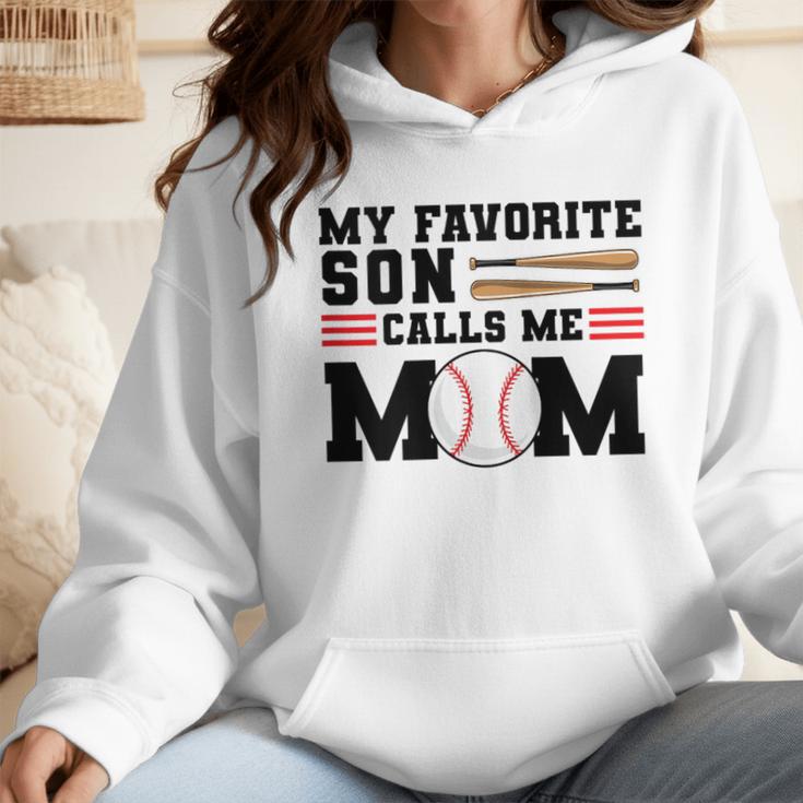My Favorite Son Calls Me Mom Baseball Mom Wmen Hoodie My Favorite Son Calls Me Mom Baseball Mom Wmen Hoodie