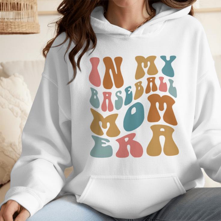Groovy In My Baseball Mom Era Softball Game Day Wmen Hoodie Groovy In My Baseball Mom Era Softball Game Day Wmen Hoodie