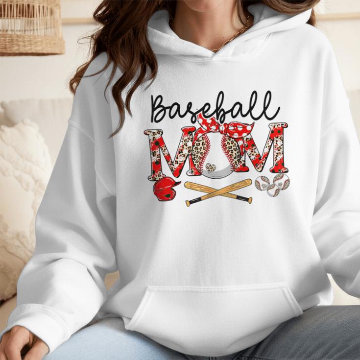 Leopard Baseball Mom Game Day Vibes Mother's Day Wmen Hoodie Leopard Baseball Mom Game Day Vibes Mother's Day Wmen Hoodie