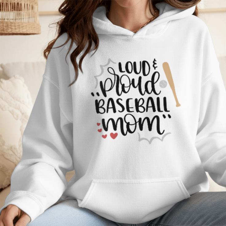 Loud & Proud Baseball Mom Wmen Hoodie Loud & Proud Baseball Mom Wmen Hoodie