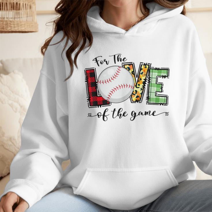For The Love Of The Game Day Baseball Mom Cheering Lovers Wmen Hoodie For The Love Of The Game Day Baseball Mom Cheering Lovers Wmen Hoodie