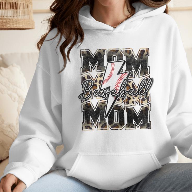Retro Baseball Mom Mama Baseball Life Mother's Day Baseball Premium Tri-Blend Wmen Hoodie