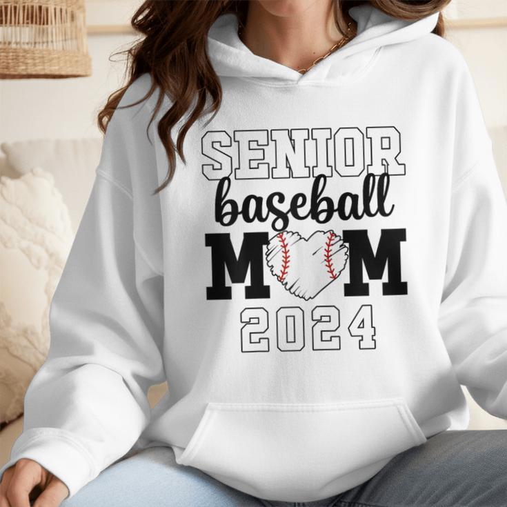 Senior Baseball Mom Class Of 2024 Senior Mom Game Day Wmen Hoodie