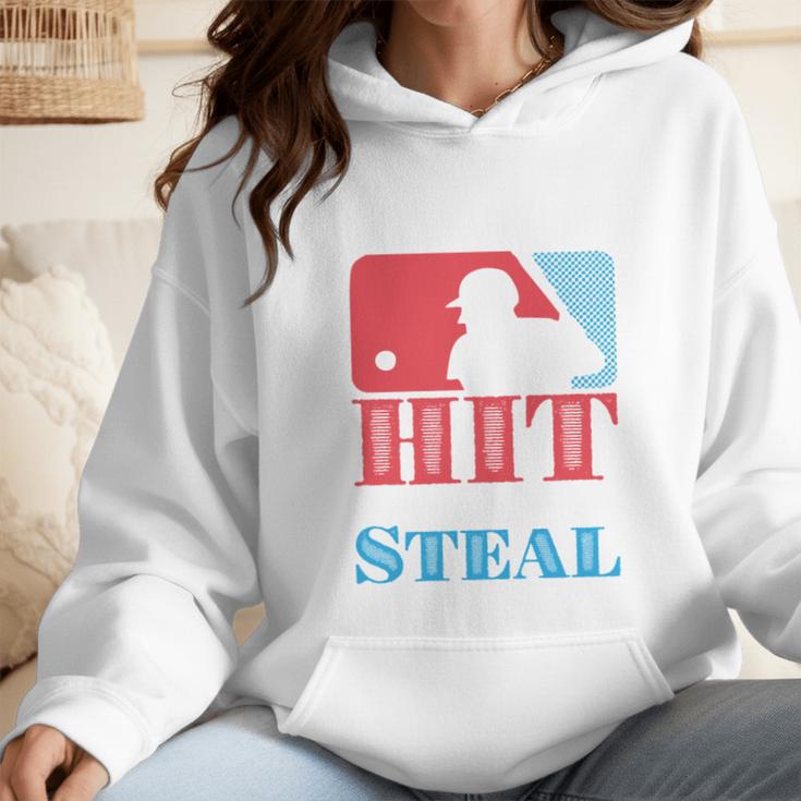 I Teach My Kid Baseball Mom Vintage Coach Baseball Wmen Hoodie