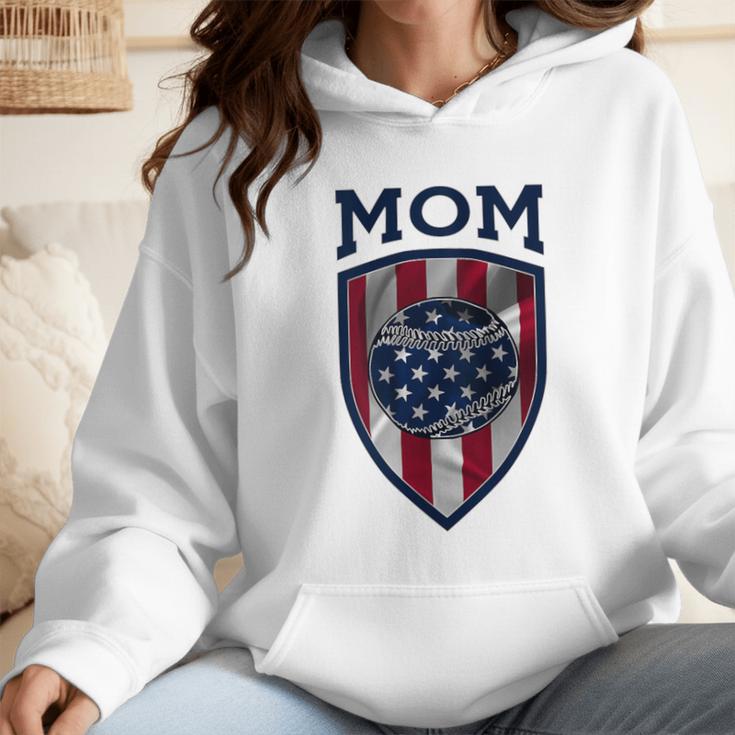 USA Mum Mother's Day Baseball Mom Wmen Hoodie USA Mum Mother's Day Baseball Mom Wmen Hoodie