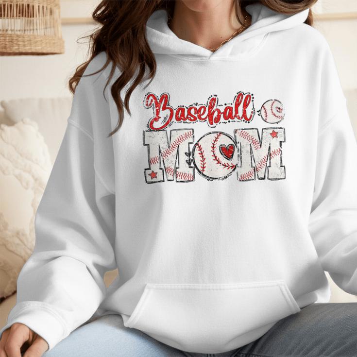 Vintage Baseball Mom Sport Humor Premium Wmen Hoodie