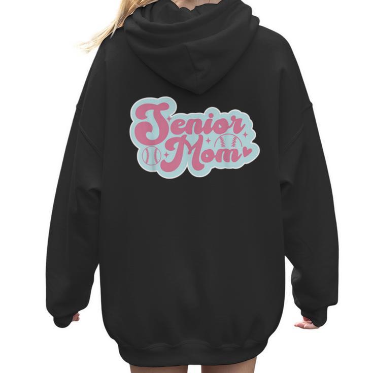 Baseball Mama Senior 2024 Class Of 24 Baseball Mom Graduate Women Hoodie Back Print