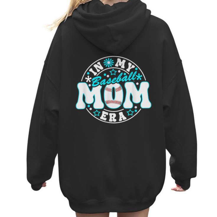 Baseball Mom Era Game Day Women's Women Hoodie Back Print