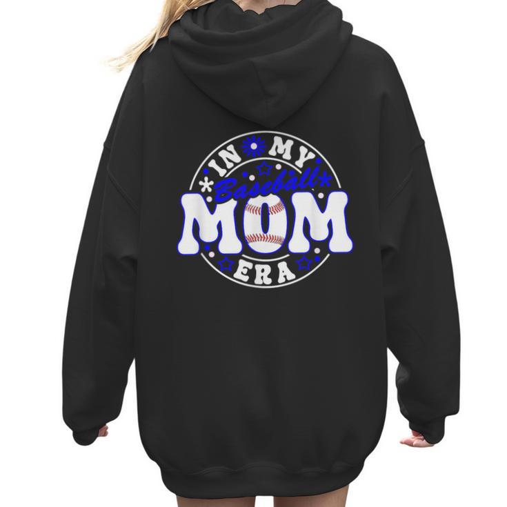 Baseball Mom Era Player Mother Game Day Women Hoodie Back Print