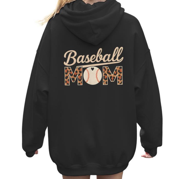 Baseball Mom Mothers' Day Women Hoodie Back Print