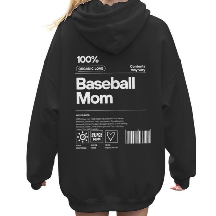Baseball Mom Graphic Tees For Women Women Hoodie Back Print