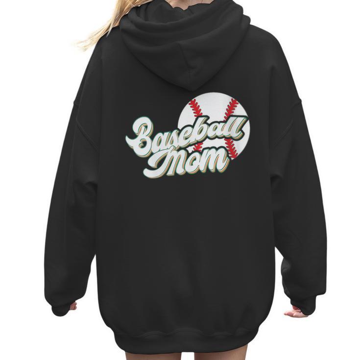 Baseball Mom's Favorite Game Day Women Hoodie Back Print