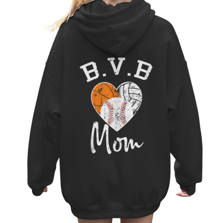 Basketball Volleyball Baseball Mom For Women Women Hoodie Back Print