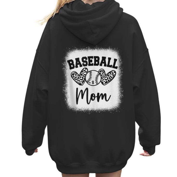 Custom Baseball Mom Number 8 Heart For Mom Women Hoodie Back Print
