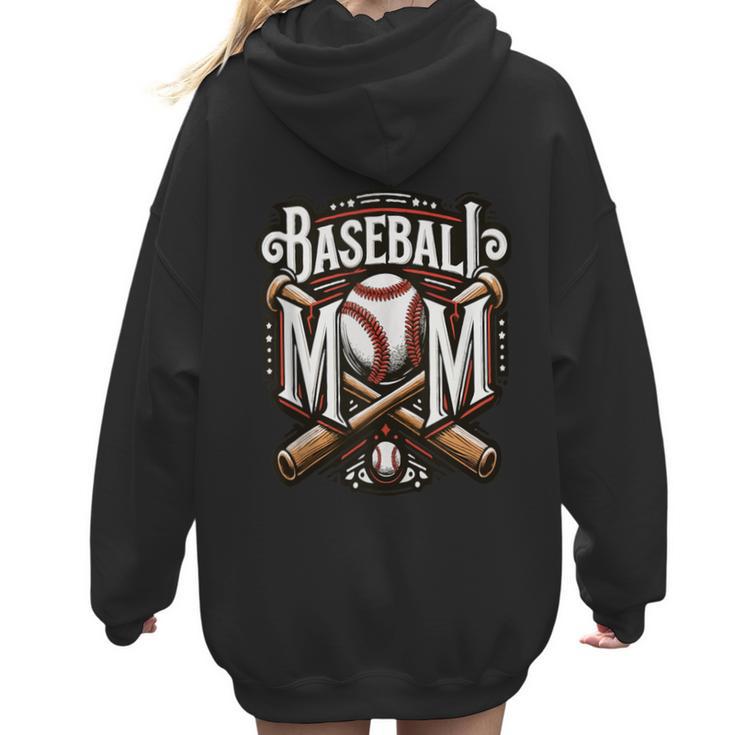 Home Run Baseball Mom Women Hoodie Back Print
