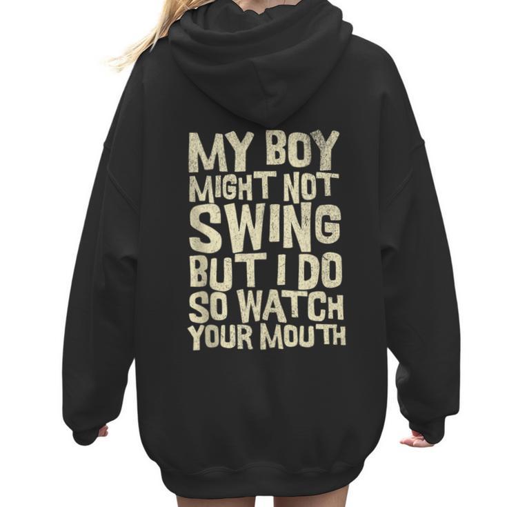 Sassy Baseball Mom Women Hoodie Back Print