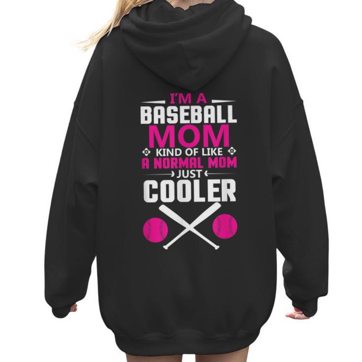 Self Expression Cool Baseball Mom Positive Thinking Women Hoodie Back Print