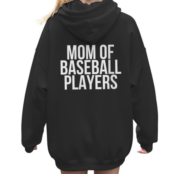 Stressed Baseball Mom Son Daughter Proud Mother's Day Women Hoodie Back Print