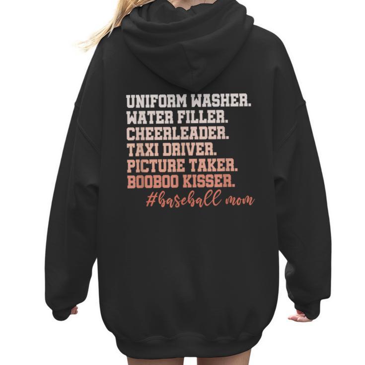 Uniform Washer Water Filler Cheerleader Baseball Mom Women Hoodie Back Print