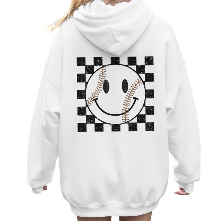 Baseball Game Day Baseball Mom Women Hoodie Back Print