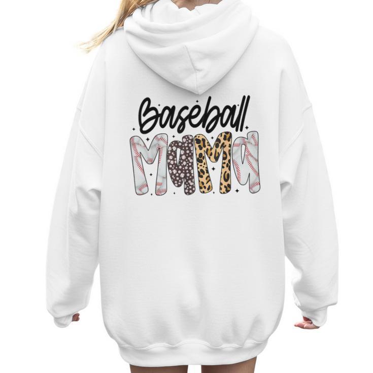 Baseball Mama Coquette Mother's Day Baseball Mom Vintage Women Hoodie Back Print