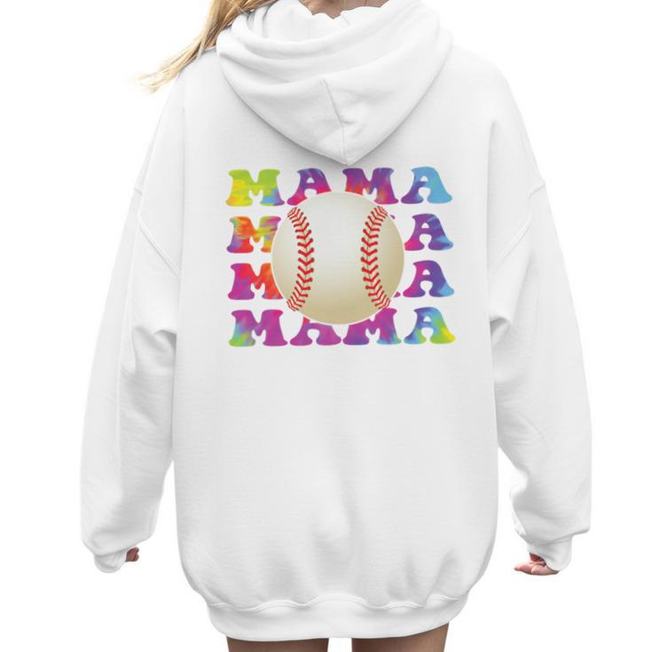 Baseball Mama Sport Women Proud Baseball Mom Premium Women Hoodie Back Print