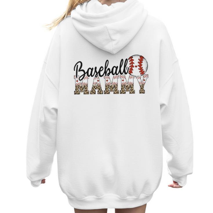 Baseball Mammy Women BallPark Mammy Baseball Mom Women Hoodie Back Print