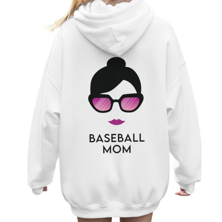 Baseball Mom Activity Mom Women Hoodie Back Print