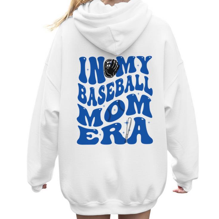 In My Baseball Mom Ear Blue Women Hoodie Back Print