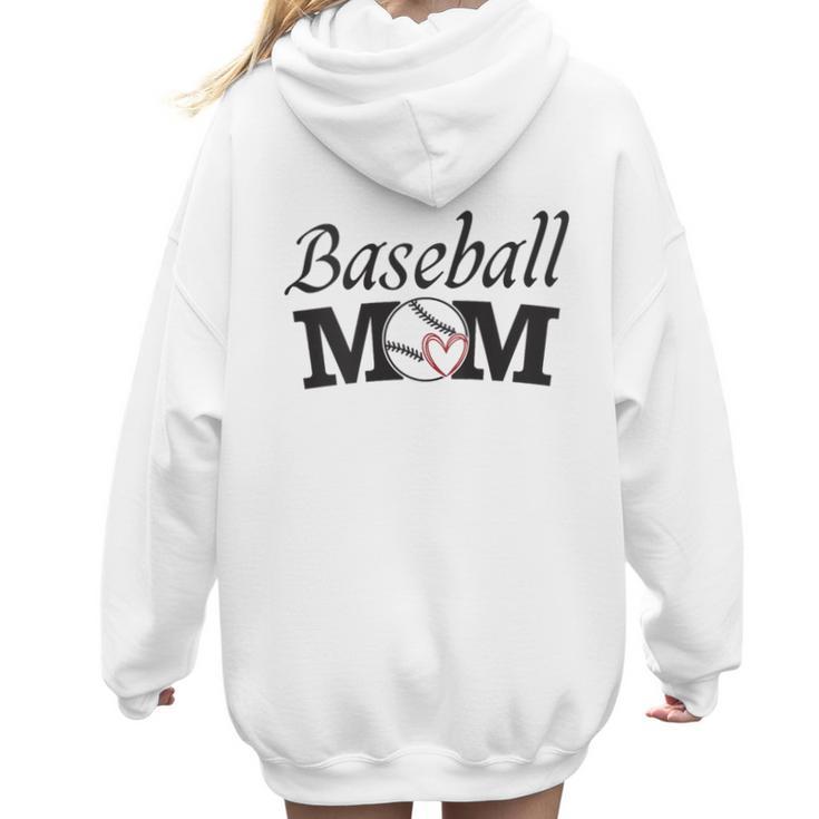 Baseball Mom Mother`s Day Women Hoodie Back Print