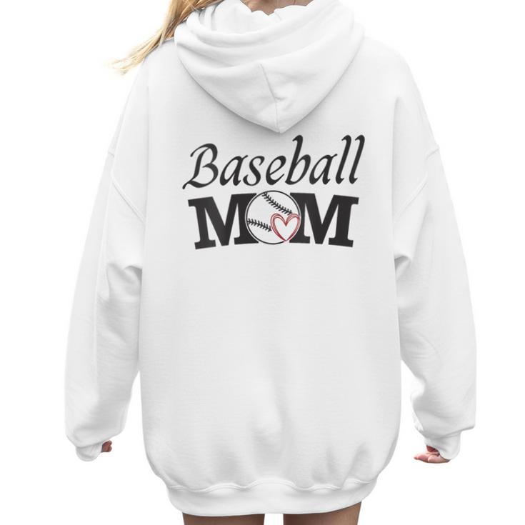Baseball Mom Mother`s Day Women Hoodie Back Print