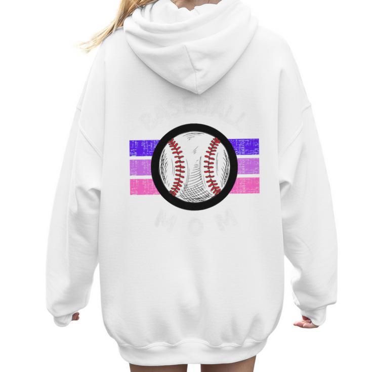 Baseball Mom Sports Mom Proud Baseball Mom Premium Women Hoodie Back Print