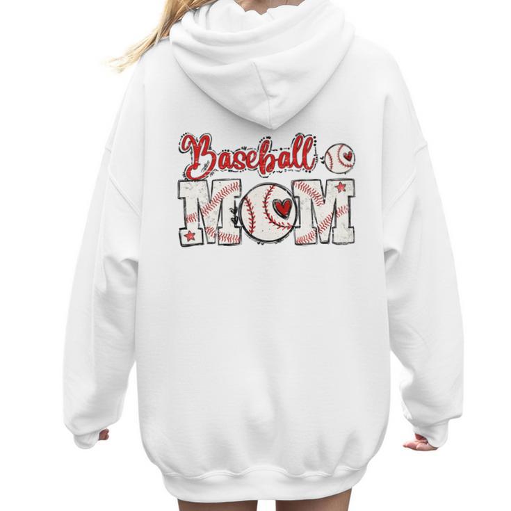 Baseball Mom Tee Mother's Day Mama Mother Holiday Women Hoodie Back Print