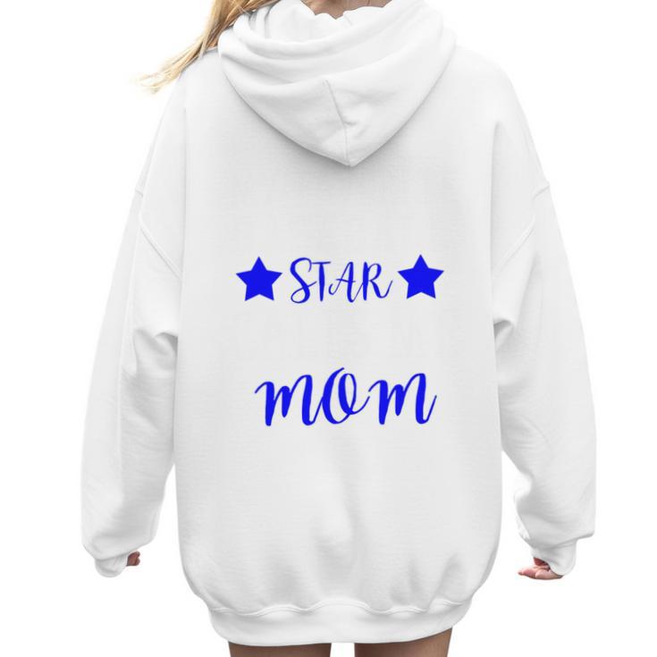 BASEBALL STAR MOM Sporty Design For Proud Baseball Moms Women Hoodie Back Print