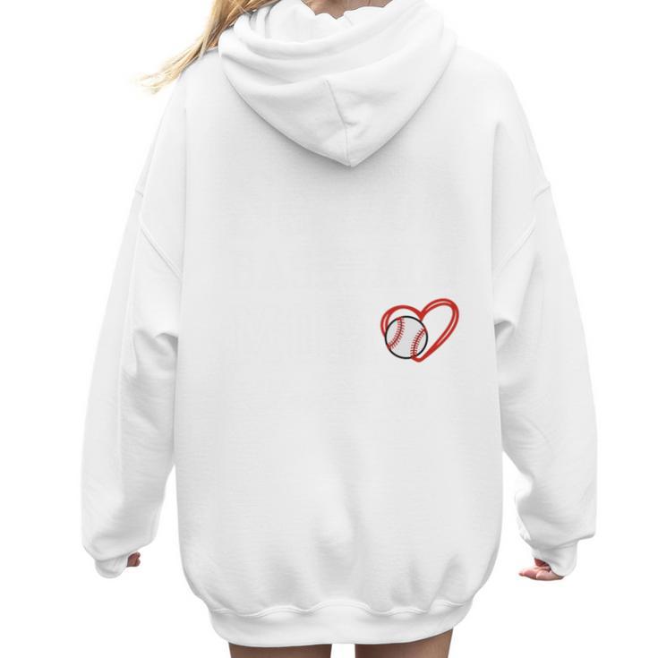 Senior Baseball Mom Class Of 2024 Baseball Player Son 2024 Women Hoodie Back Print