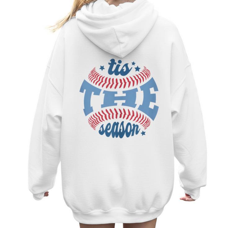 Spring 2024 Season Cute Baseball Mom It Is The Season Women Hoodie Back Print