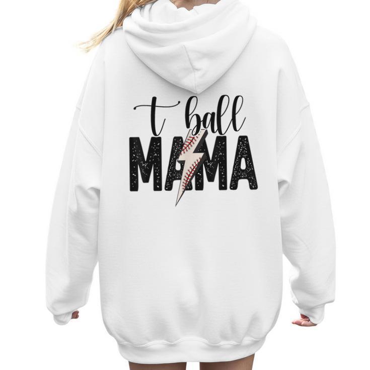 T-Ball Mama Baseball Mama Baseball Mom Women Hoodie Back Print