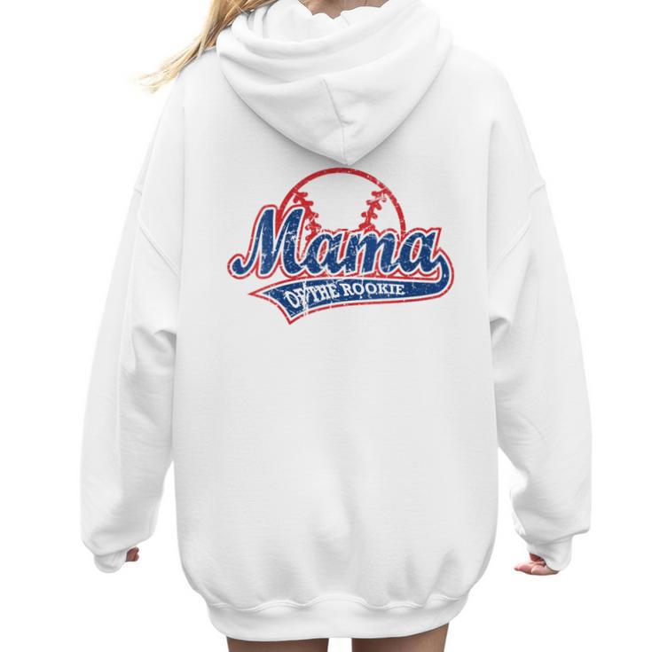 Vintage Baseball Mom Of The Rookies Women Hoodie Back Print