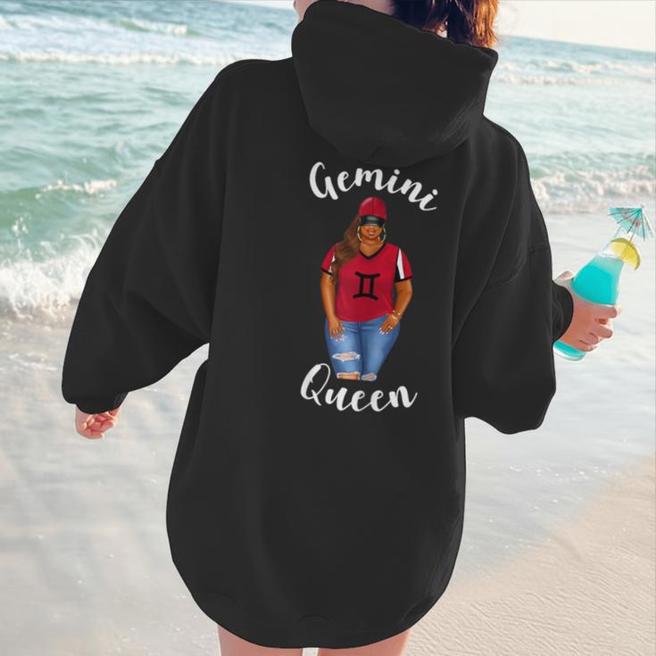 African American Baseball Mom Gemini Queen Zodiac Sign Women Hoodie Back Print African American Baseball Mom Gemini Queen Zodiac Sign Women Hoodie Back Print