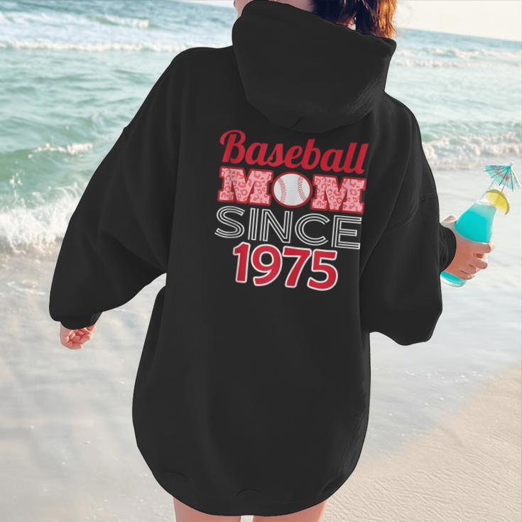 Baseball Mom Since 1975 Women Hoodie Back Print Baseball Mom Since 1975 Women Hoodie Back Print