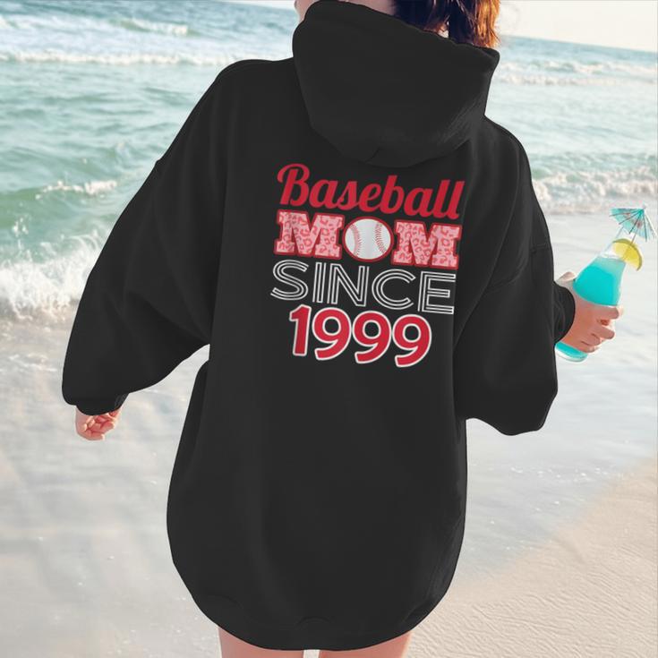 Baseball Mom Since 1999 Women Hoodie Back Print