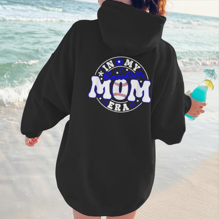 Baseball Mom Era Player Mother Game Day Women Hoodie Back Print