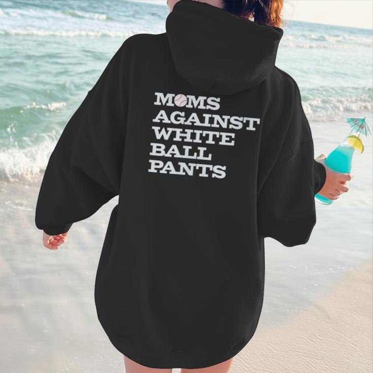 Baseball Moms Against Ball Pants Women Hoodie Back Print Baseball Moms Against Ball Pants Women Hoodie Back Print