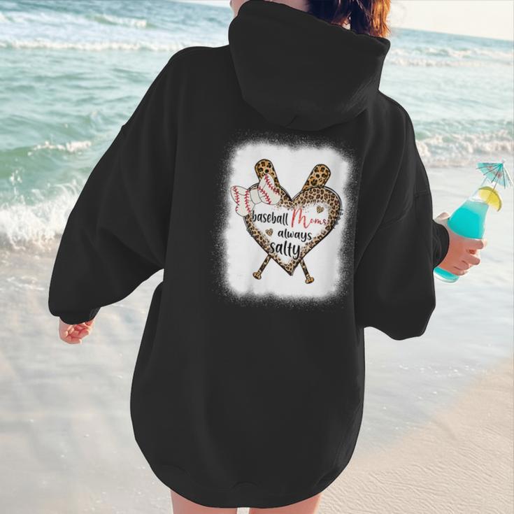 Baseball Moms Always Salty Mommy Women Hoodie Back Print Baseball Moms Always Salty Mommy Women Hoodie Back Print