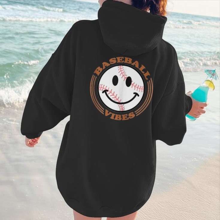 Baseball Vibes Baseball Mom Women Hoodie Back Print Baseball Vibes Baseball Mom Women Hoodie Back Print